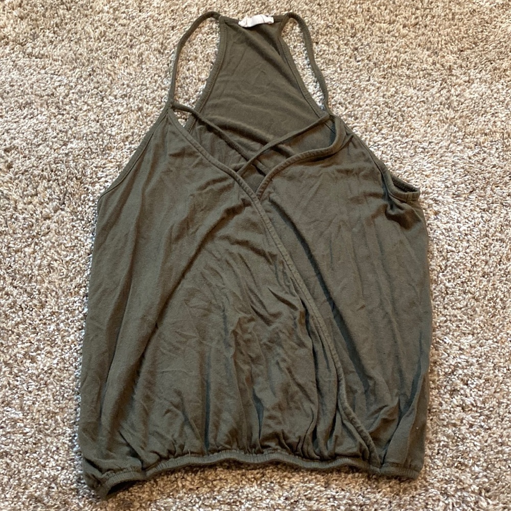 Olive green top